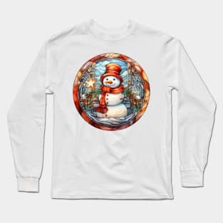 Snowman and star Long Sleeve T-Shirt